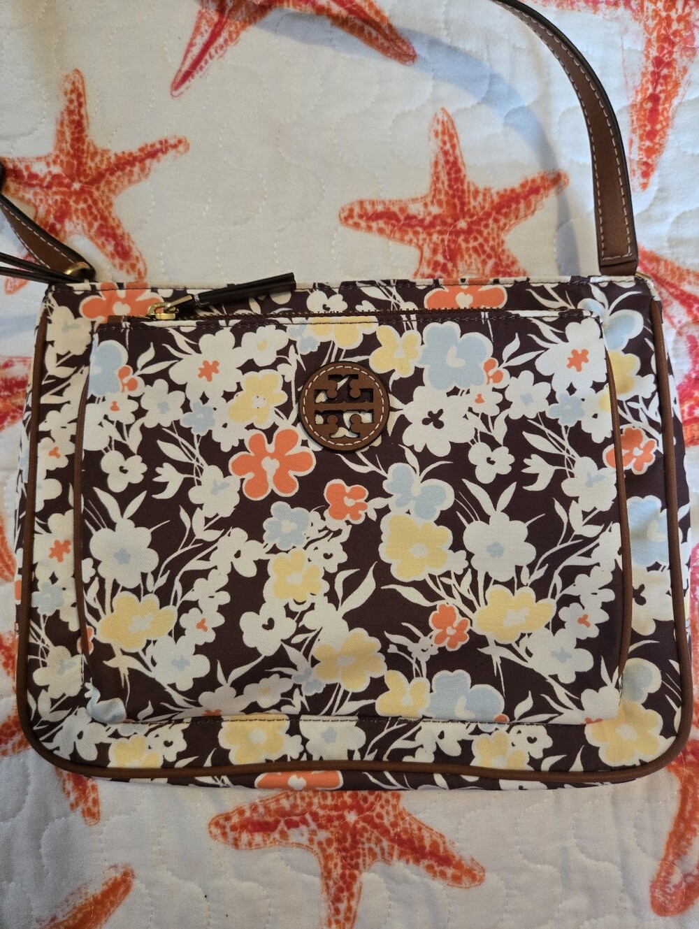 Tory Burch Swingpack Nylon Crossbody Bag - Reverie Floral (Flawless!)